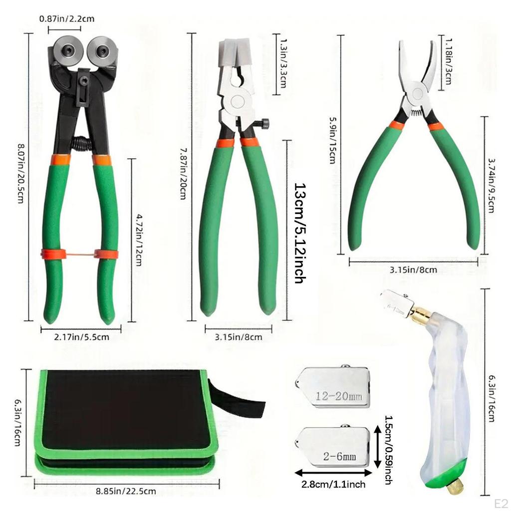 Glass Tool Breaking Pliers Ergonomic Handle Heavy Duty Breaker Tile Nippers for Mirror Fusing