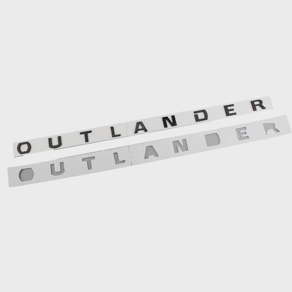 Автомобиль 3D ABS голова капот буквы слова логотип значок эмблема наклейки наклейка для Mitsubishi Outlander 2013-2019 аксессуары для стайлинга