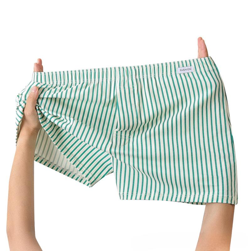 Женские полосатые шорты-боксеры 2025 года, летние шорты с эластичной резинкой на талии, свободные шорты для мальчиков, милые шорты для сна, спортивные штаны