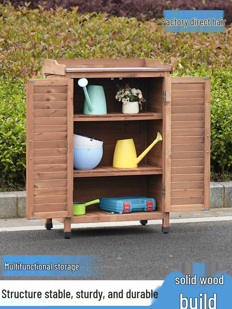 Outdoor Anti-Corrosion Sunscreen Storage Cabinet for Garden and Courtyard