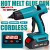 98VF Беспроводные пистолеты для клея-расплава, 1200 Вт, регулируемая температура, литий-ионный аккумулятор 1/2, домашний электроинструмент для ремонта своими руками, аккумулятор 18 В