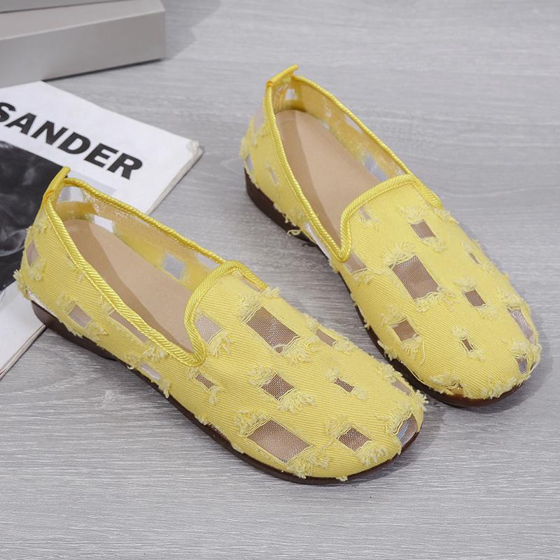 Тренд 2025 Весна для женщин Лето Балетки Черные Элегантные Слипоны Женские Мокасины на мягкой подошве Женские Балетки 43