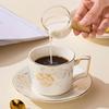 Jingxun Ceramic Coffee Cup and Saucer Set