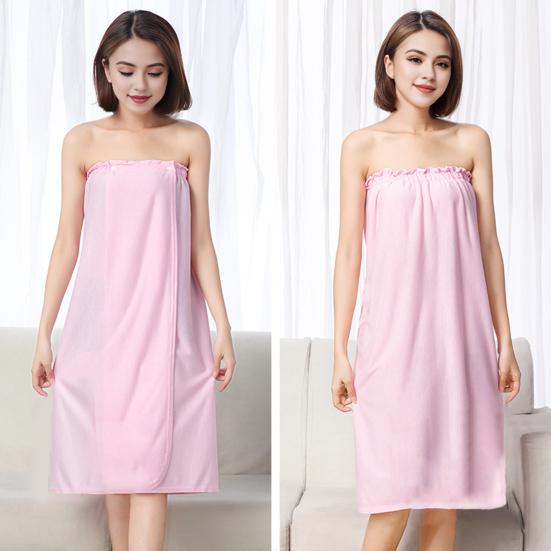 Банное платье из микрофибры, быстро впитывающее, быстросохнущее, противоскользящее, с регулируемой грудью, без рукавов, с кнопкой