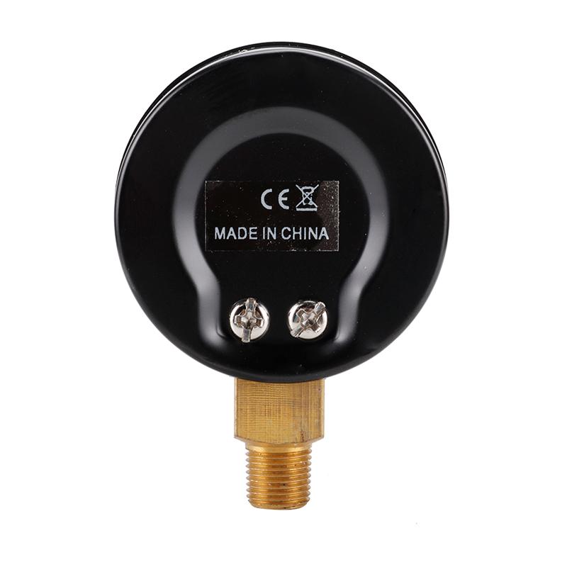 TS-Z52 0-200 PSI/0-14 Bar Range Gas Pressure Gauge Stainless Steel Dual Scale Multipurpose Oil Water Pressure Gauge