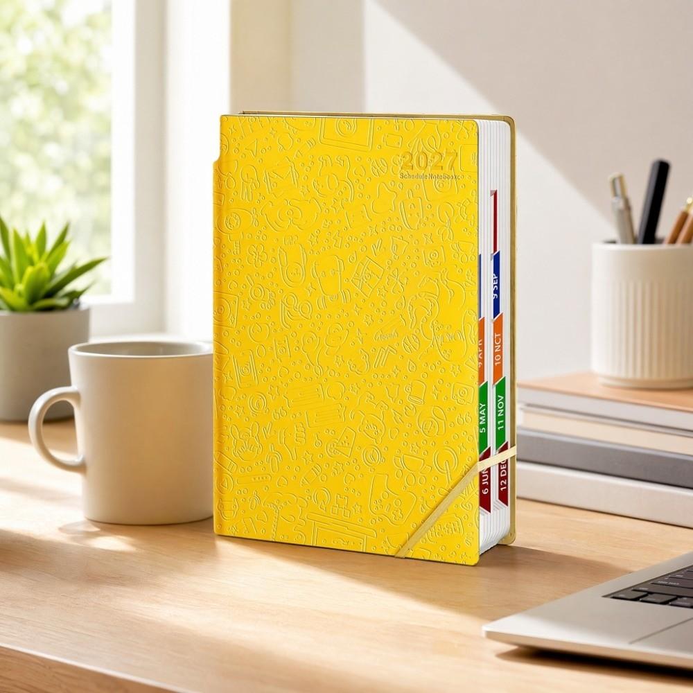 A5 2027 Schedule Book Funny Cartoon Time Management Planner Agenda Planner Notebook School