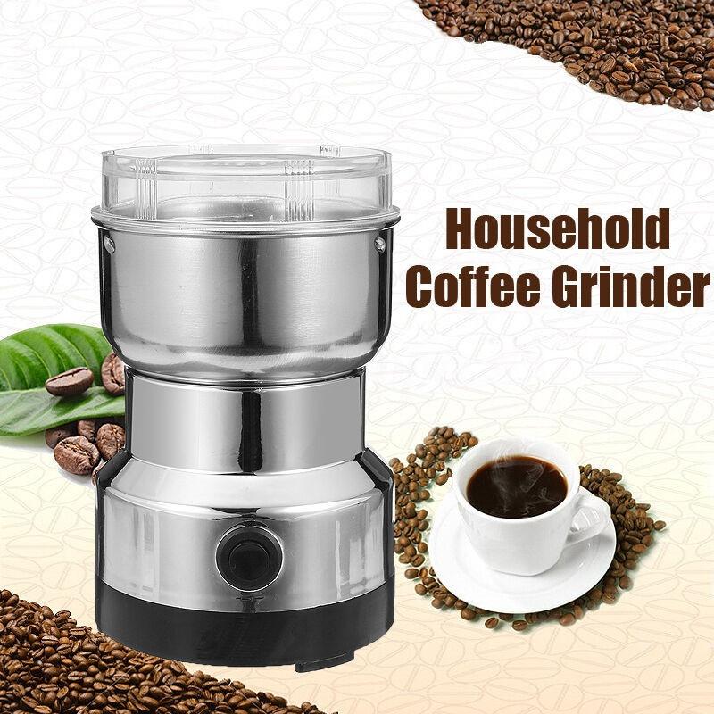 Electric Stainless Steel Coffee Bean Grinder Home Kitchen Milling Machine