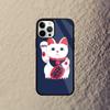 Maneki Neko Lucky Money Cat Phone Case For iPhone 15,14,13,12,11,Plus,Pro,Max Mini Magsafe Magnetic Wireless Charging