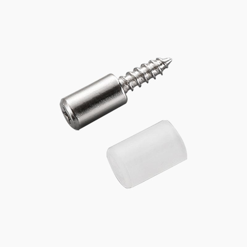 Самонарезающий винт Держатель пластины для гардероба Кронштейны для перегородки шкафа Фиксированные винты Опорные колышки для полок с нескользящей втулкой