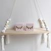 Wooden Beads Wall Shelf Of DIY Room Balance Shelf Storage Shelf Organizer