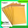 Thick Yellow Kraft Paper Bubble Wrap Bag for Clothing Packaging