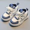 Детская спортивная обувь 2025 весна и осень новая повседневная обувь для мальчиков, кеды на высокой подошве для девочек, маленькие белые туфли, обувь для малышей на мягкой подошве