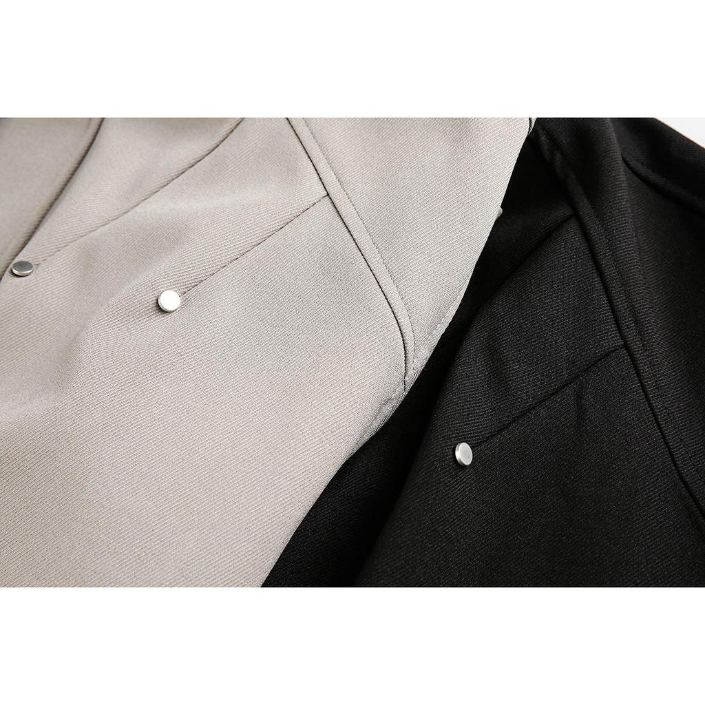Original Design American Retro Workwear Jacket: Men's Stand Collar Outerwear for Spring & Autumn