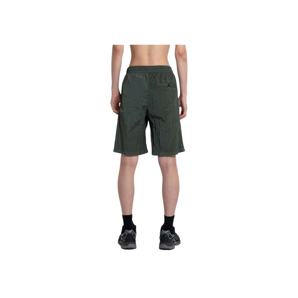 STONE ISLAND Повседневные шорты с принтом логотипа Мужские шорты Зеленый 8015B0443-V0059