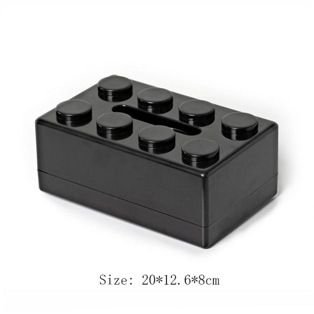 Съемная коробка для салфеток в форме строительного блока, контейнер для хранения салфеток из АБС-пластика, органайзер для коробки для полотенец для лица