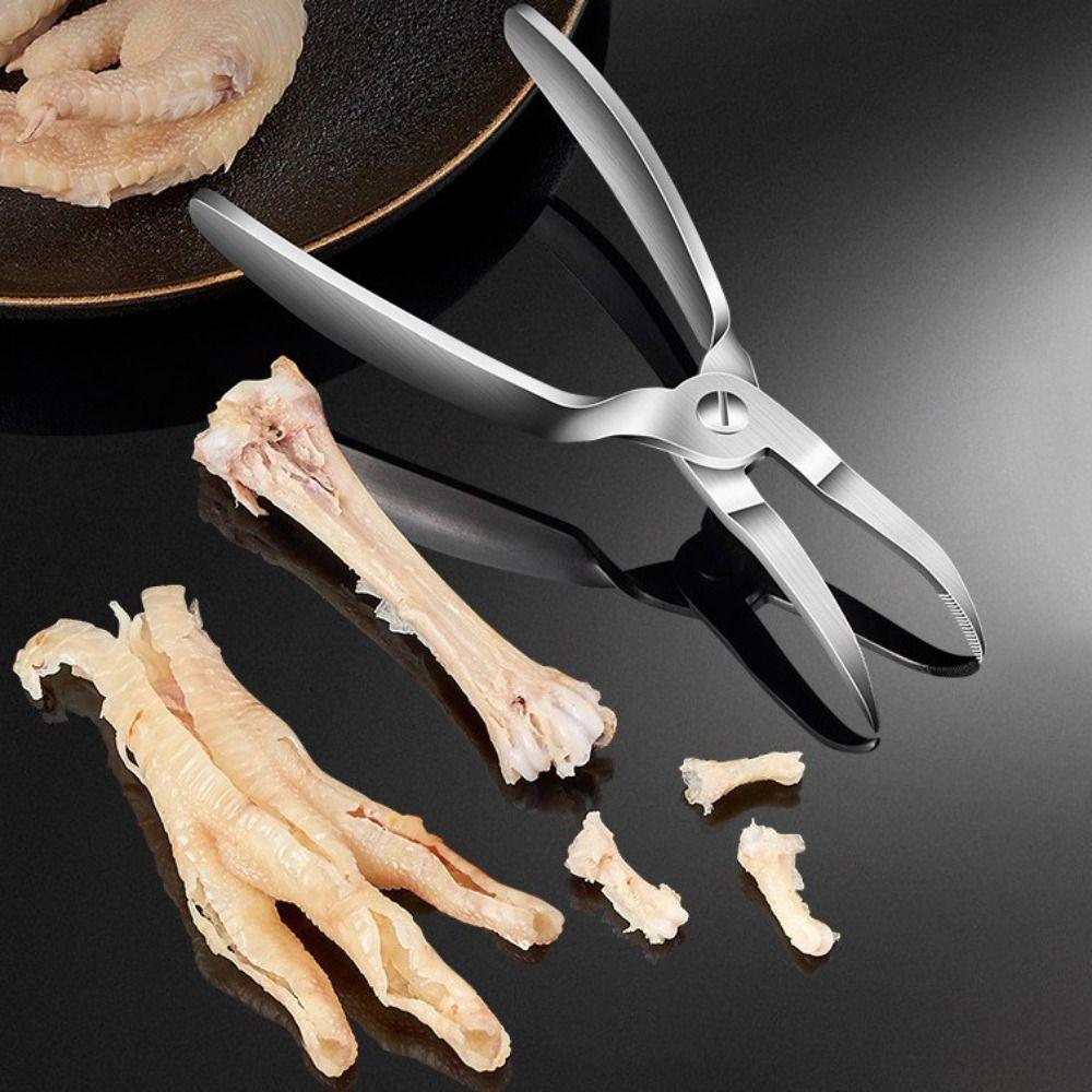 Curved Tip Chicken Feet Boneless Pliers Professional Chicken Bone Scissors Restaurant