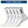 Breathable Men Socks 5 Pairs Sports Socks Man Casual Athletic Spring Autumn New For Male High Quality Plus Size Eur3845