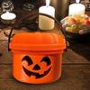 Ведро для тыквы на Хэллоуин Миниатюрный дизайн Тыква Оранжевое ведро Мини-контейнеры для хранения Праздничное украшение на Хэллоуин