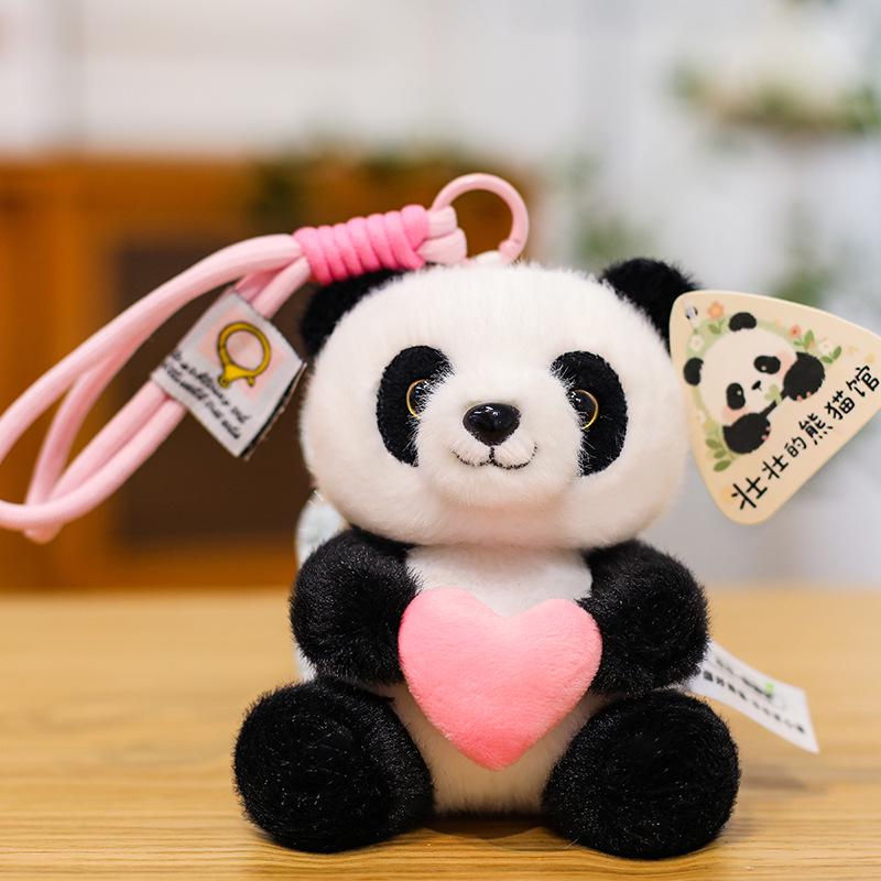 Плюшевая Панда Кукла Брелок для Рюкзака Брелок Подвеска