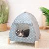 Кровать-конура для домашних животных, летняя кровать для собак, съемная и моющаяся деревянная кровать для кошек, коврик для кошек, гнездо для кошек, товары для животных, домик для кошек