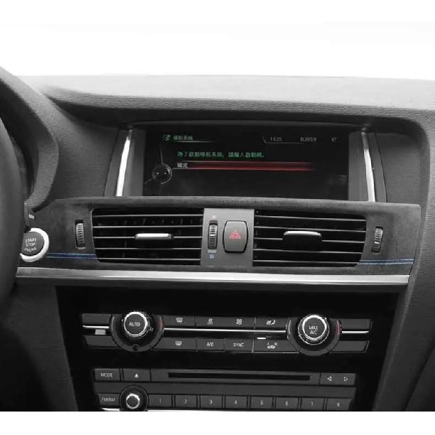 For BMW X3 F25 X4 F26 Made of Alcantara Center Console Air Vent Outlet Trim Frame Performance Stickers Car Interior Accessories