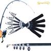 SOUGAYILANG Fishing Rod1.6M Portable Telescopic Fishing Pole Spinning Fish Hand Fishing Tackle Sea Rod Ocean Rod Fishing