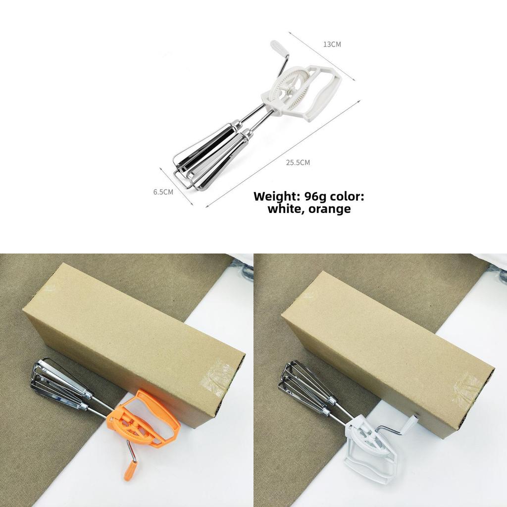 Manual Egg Whisk And Dough Mixer With Splash Prevention For Home Use