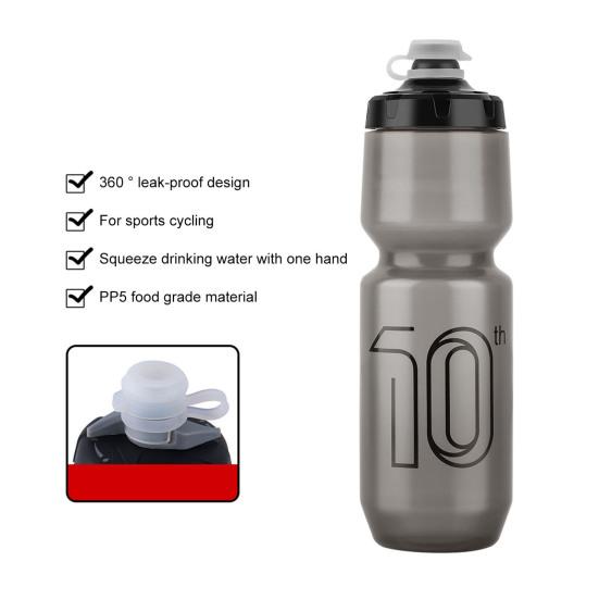 Бутылка для воды для велосипеда объемом 750 мл, большая емкость, портативная, легкая, для скалолазания, путешествий, спорта, спортзала, тренировок, езды на велосипеде, сжимаемая, питьевая бутылка