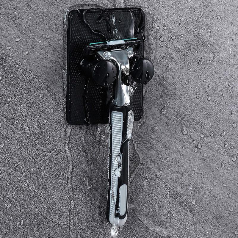 Водонепроницаемый держатель для бритвы, настенная стойка для бритвы, многофункциональная вешалка для бритвы, полка, органайзер для бритв, принадлежности для ванной комнаты