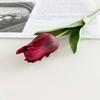 Искусственный Цветок Тюльпана Реалистичный на Ощупь ПУ Искусственный Стебель Тюльпана с Листьями для Свадебной Цветочной Композиции Весенний Домашний Офисный Настольный Декор