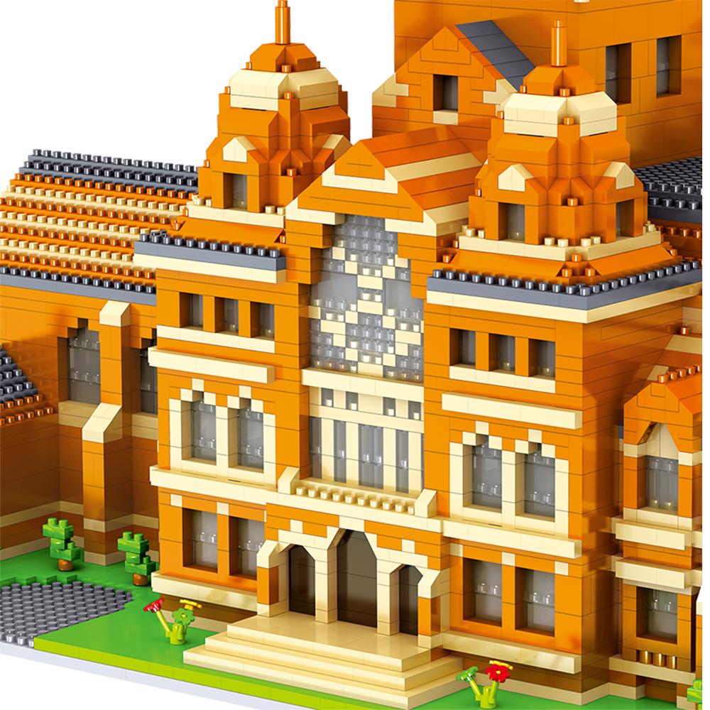 Harvard University Micro Mini Building Blocks Assembly Puzzle Entertainment Toys Creative Desktop Decorations Patty Gift