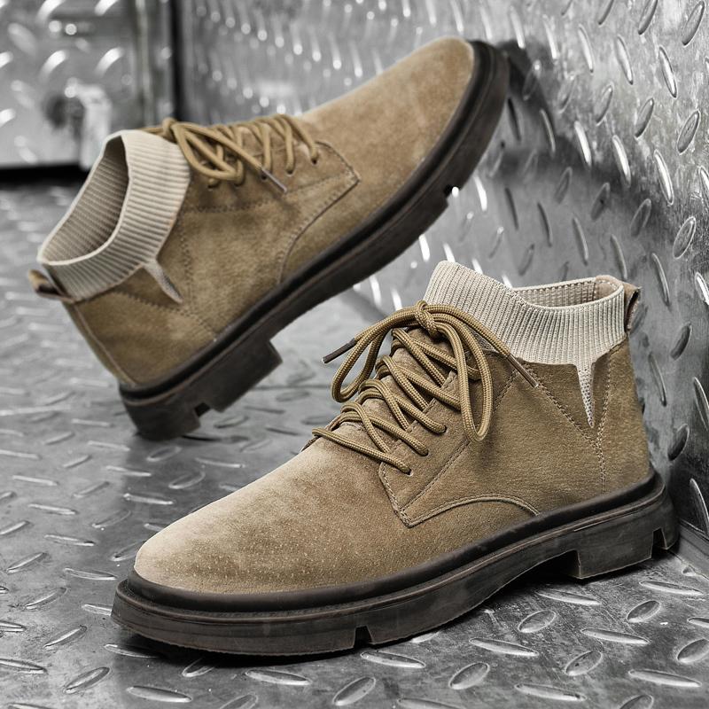 Модные, популярные мужские ботильоны из Европы и Америки, высококачественные туфли, увеличивающие рост, классические мужские деловые туфли на толстой подошве