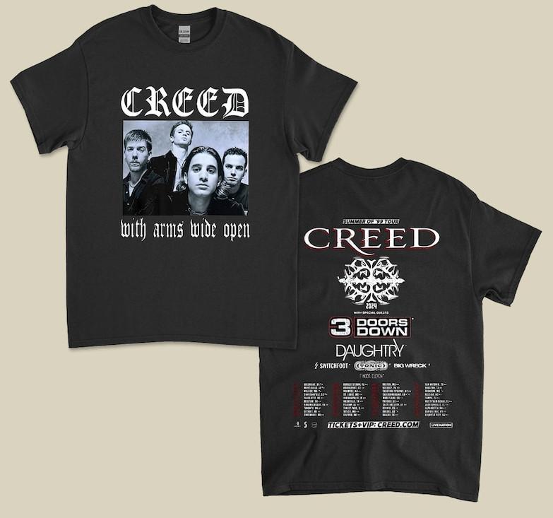 Наряд Creed Band 2024 года для летнего тура '99 на концерт