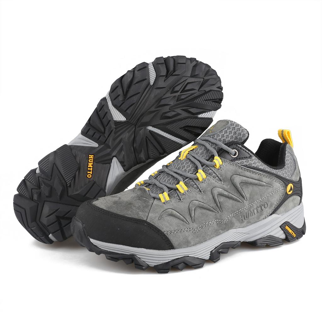 HUMTTO Водонепроницаемая походная обувь для мужчин, дышащие нескользящие кожаные уличные ботинки, осенне-зимние треккинговые кроссовки, мужские