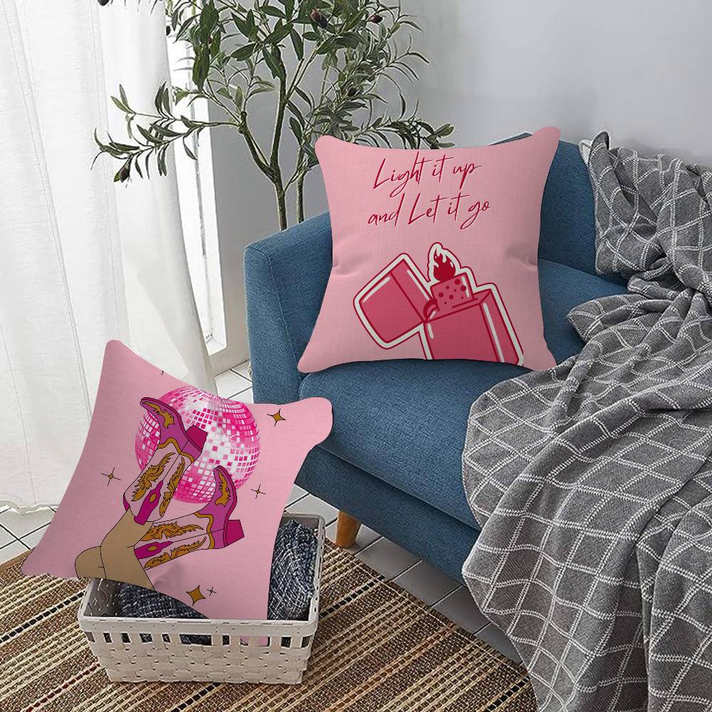 Trendy Pink Cushion Cover Pillowcase Upholstery Sofa Throw Pillow Home Decor Pillowcas