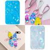 Diamond Shaped Keychain Silicone Mold Durable Keychain Charm Adornment Silicone Mold for Diamond Key Pendant Crafting