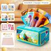 Baby Draw Paper Towel Tearing Tissue Box Baby Puzzle Early Education  Children Cloth Educational Learning Toys