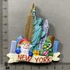 Нью-Йорк, США Наклейки на холодильник Туристические сувениры Наклейки на холодильник Украшения для дома