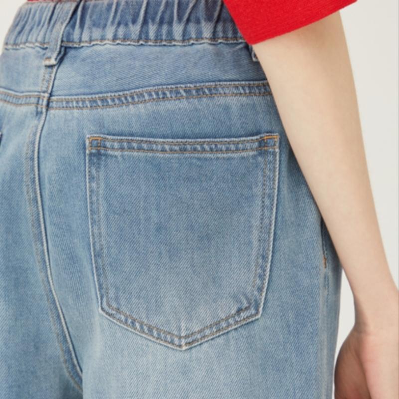 [benetton] Pocket Line Washing Uniform Denim Pants Badpa4511