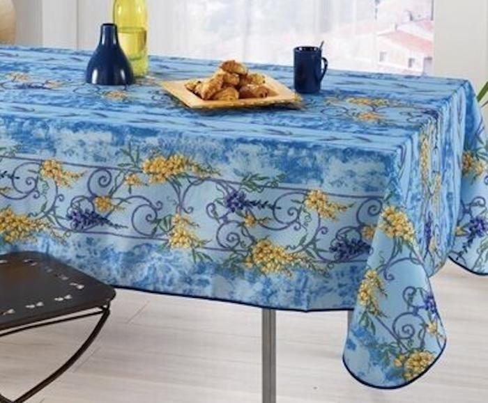 Nappes - PROMO LINGE - Polyester - 150x240cm - bleu