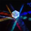Prism Six-Sided Bright Light Combine Cube Prism Stained Glass Beam Splitting Prism Optical Experiment Instrument