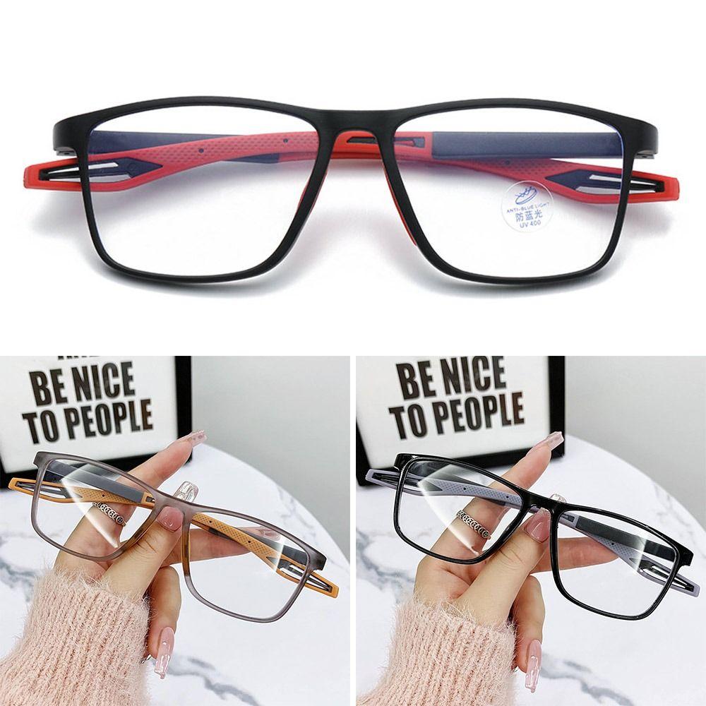 Blue Ray Blocking Anti-Blue Light Myopia Glasses Eye Protection Sports Prescription Eyeglasses Tr Ultralight Square Glasses