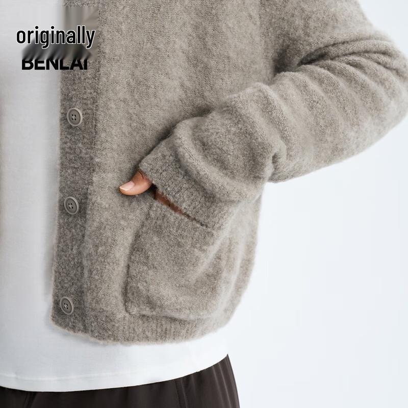 Женский вязаный кардиган Benlai с круглым вырезом