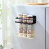 Магнитная полка для хранения мелочей на холодильнике, кухонные принадлежности, специи, приправы, металлическая полка, держатели для организации дома без перфорации