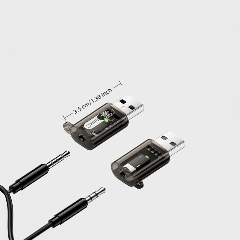 USB A to 3.5mm TRRS Audio Converter External Sound Card HiFi Sound Headphone Mic Adapter for Portable Laptop PC Use