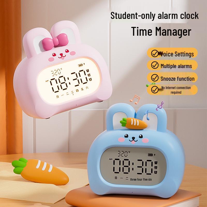 Smart Alarm Clock 2026: Rechargeable Voice-Activated Wake-Up Tool for Students