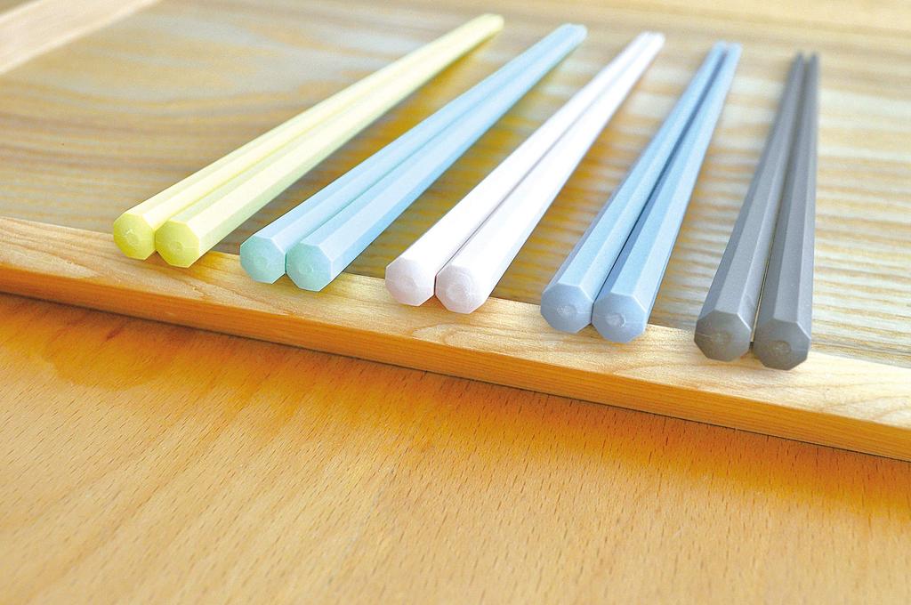 Fujisho Made In Japan Dishwasher Safe Octagonal 5 Pastel Set Pointed Tip 0824 Easy-to-Grip Chopsticks, 23cm, Colors, 5-Piece (Easy-to-Grip, &