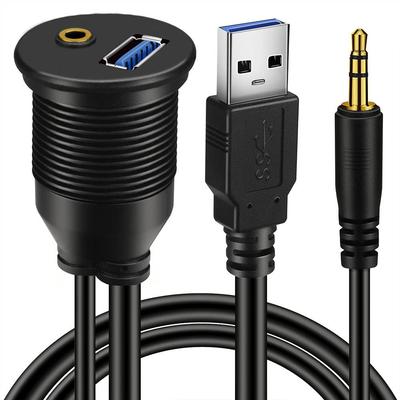 BATIGE USB 3.0 & 3.5мм Автомобильный флеш-кабель 3.5мм + USB3.0 AUX Панель приборной панели