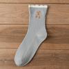 Female Spring and Autumn Fashion New Cotton Lovely Tube Socks