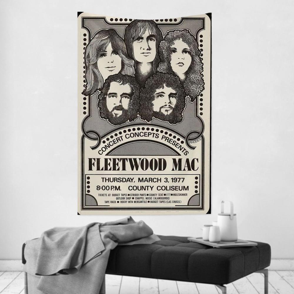 FFleetwood Rock Band Mac Гобелен Декор Комнаты Настенная Ткань Вечеринка Подвесной Фон Декор Комнаты Детская Комната